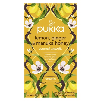 Pukka Lemon Ginger & Manuka Honey 20 Tea sachets